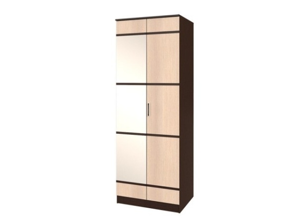 Шкаф 2-х Створчатый Сицилия Венге/Белфорт (Ш -800 × В -2200 × Г-610 мм)