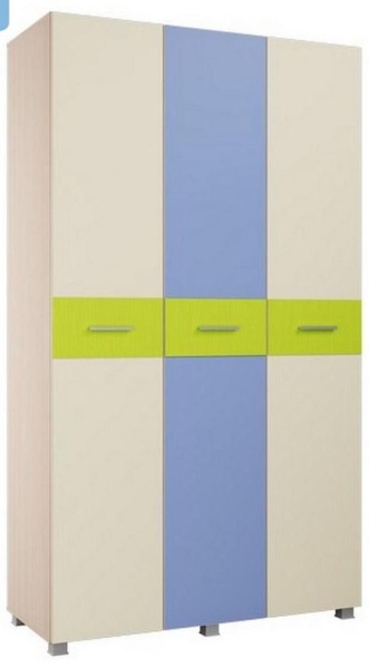 Шкаф 3-х Створчатый Лайк (Ш-1200 х В-2108 х Г-509 мм)