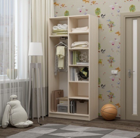 Шкаф Ириска-9 МДФ (Ш-1000 х В-2000 х Г-440 мм)/Разные Цвета